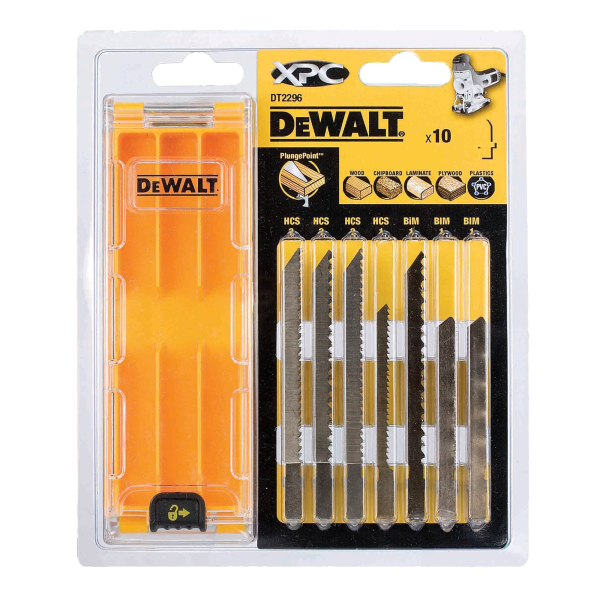 10 Hoja de sierra calar ,vástago en T, madera DEWALT 10 Hoja de sierra calar ,vástago en T, madera DEWALT