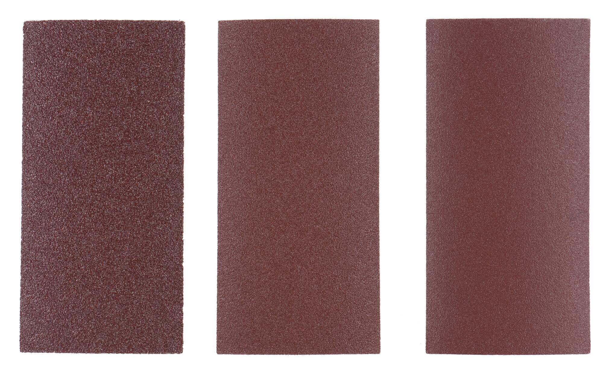 10 patines de lija DEXTER 185x93, grano 40-80-120