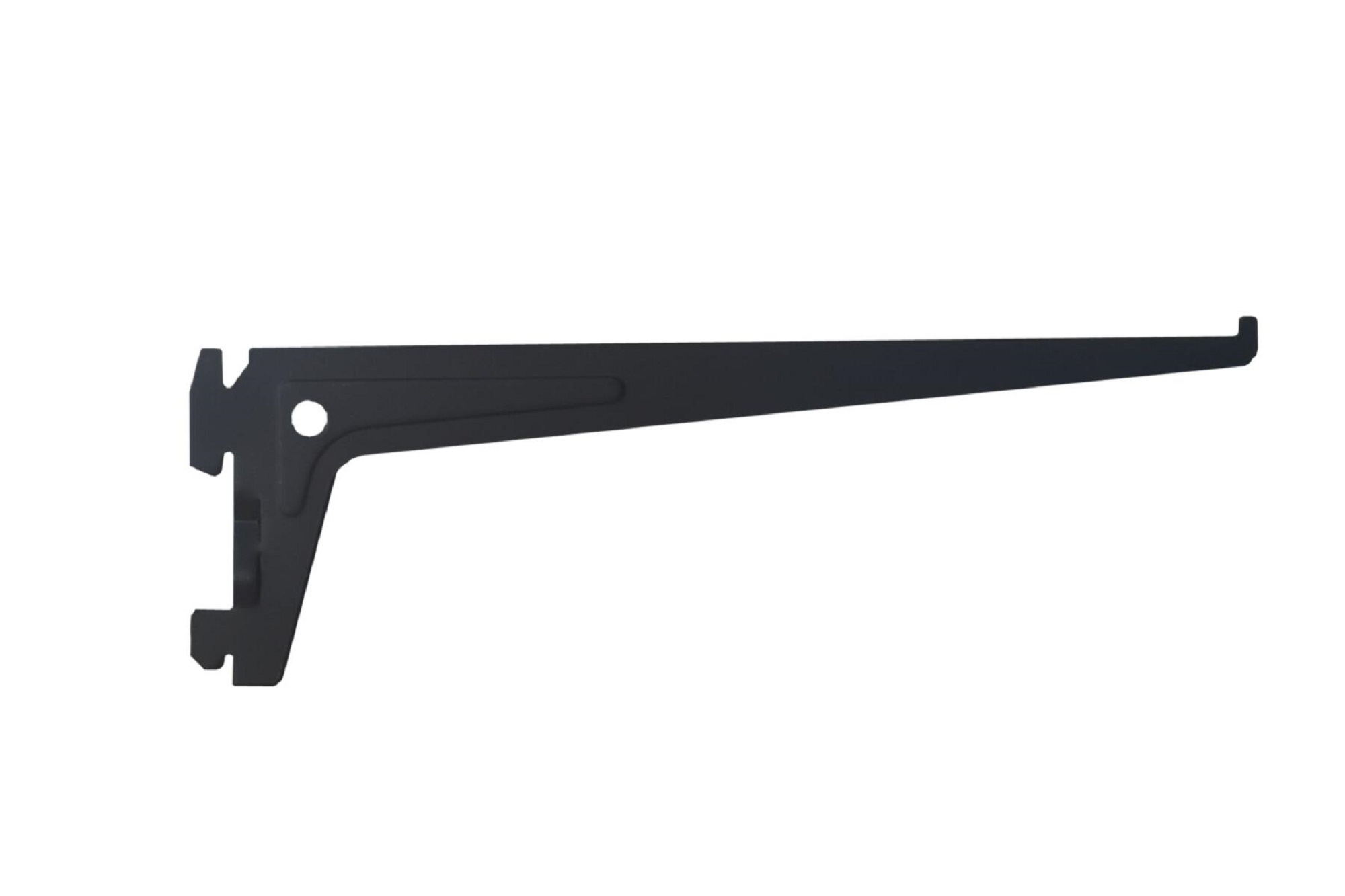 1 cartela para cremallera sencilla de acero negro 25 cm