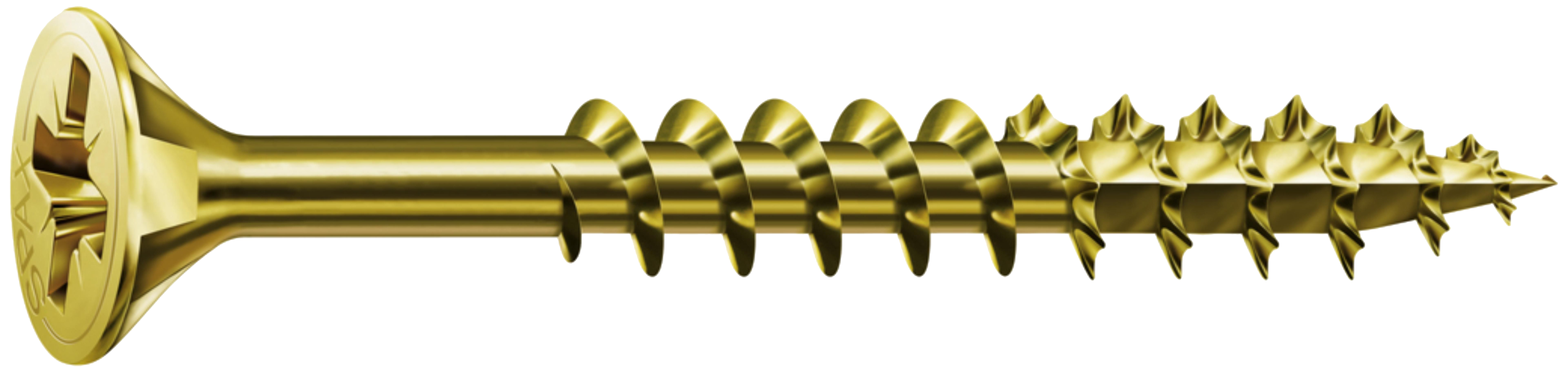 10 Tornillo para madera SPAX pozidriv con cabeza avellanada, ø 5 x L. 100 mm