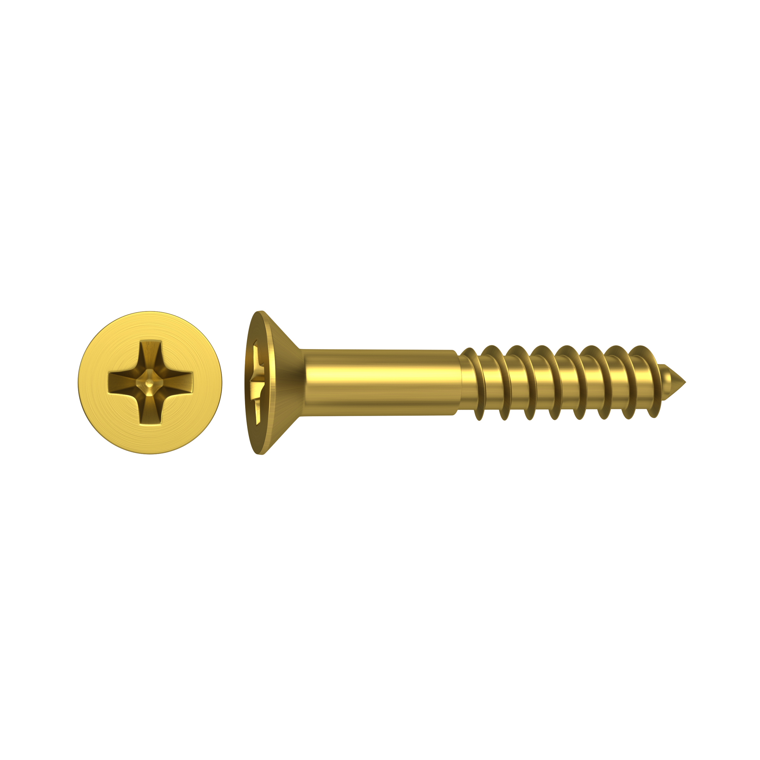 10 Tornillo para madera STANDERS phillips con cabeza avellanada, ø 4 x L. 30 mm