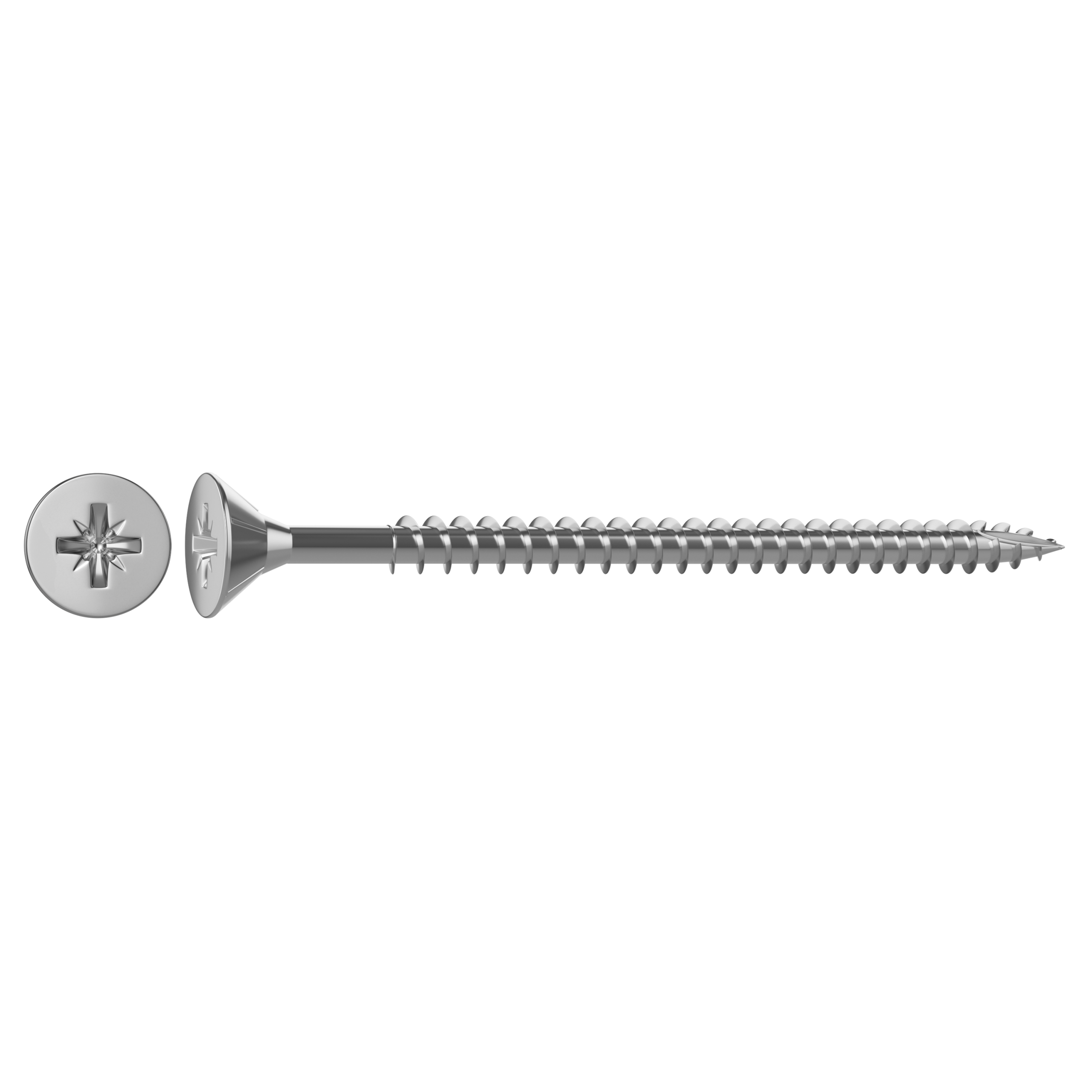 10 Tornillo para madera STANDERS pozidriv con cabeza avellanada, ø 6 x L. 45 mm