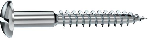 12 Tornillo para madera STANDERS ranura con cabeza redonda, ø 5 x L. 40 mm