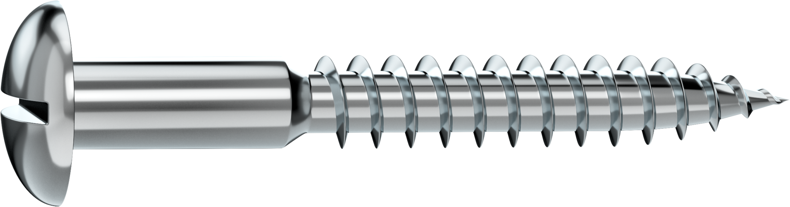 10 Tornillo para madera STANDERS ranura con cabeza redonda, ø 5 x L. 50 mm