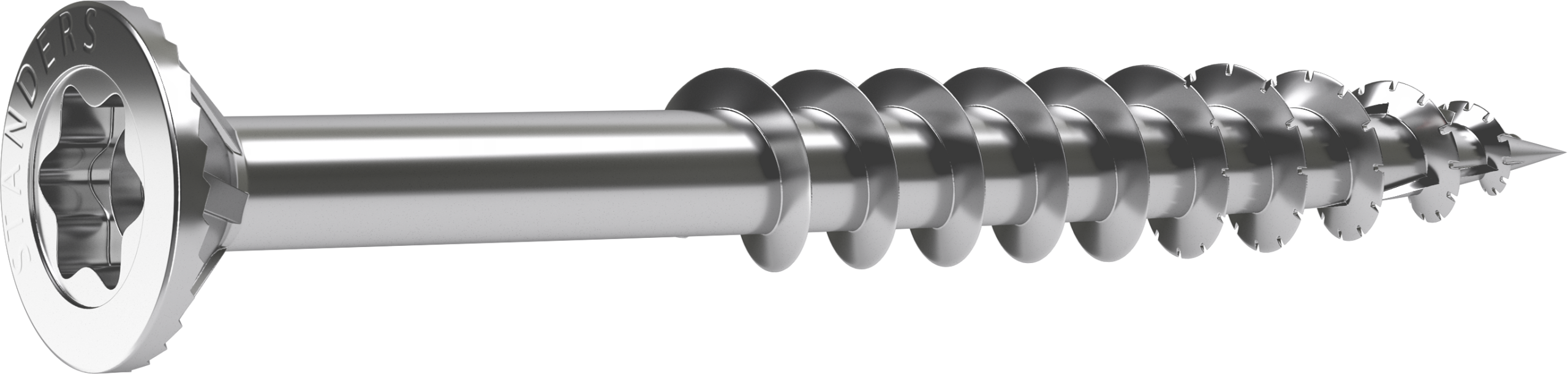 120 Tornillo para madera STANDERS TTAP® con cabeza avellanada, ø 4 x L. 50 mm
