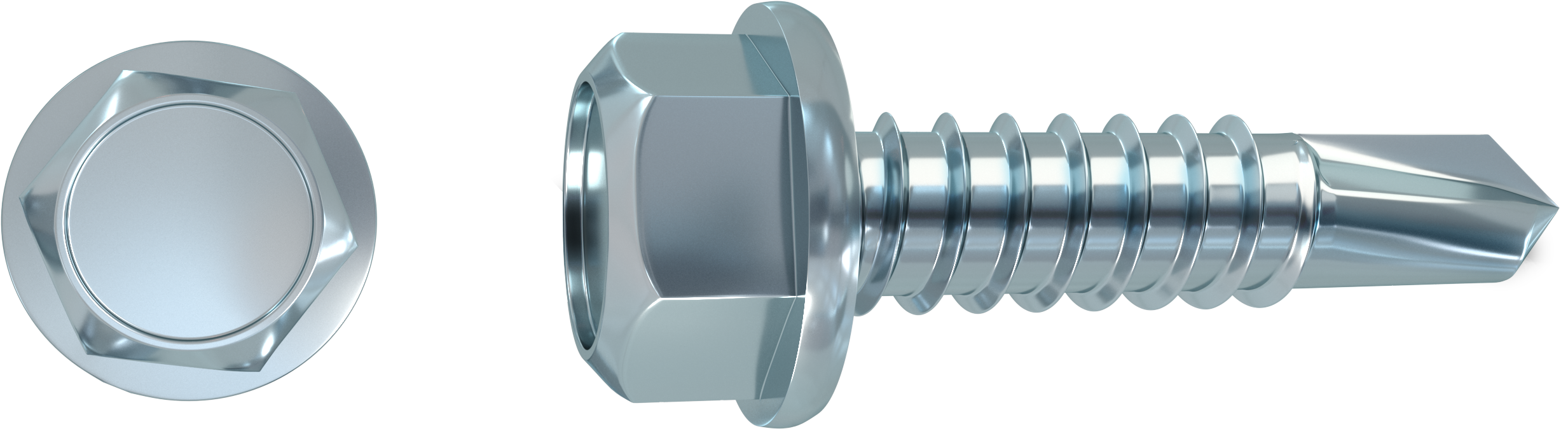 10 Tornillo para techo STANDERS con cabeza hexagonal, ø 5.5 x L. 38 mm