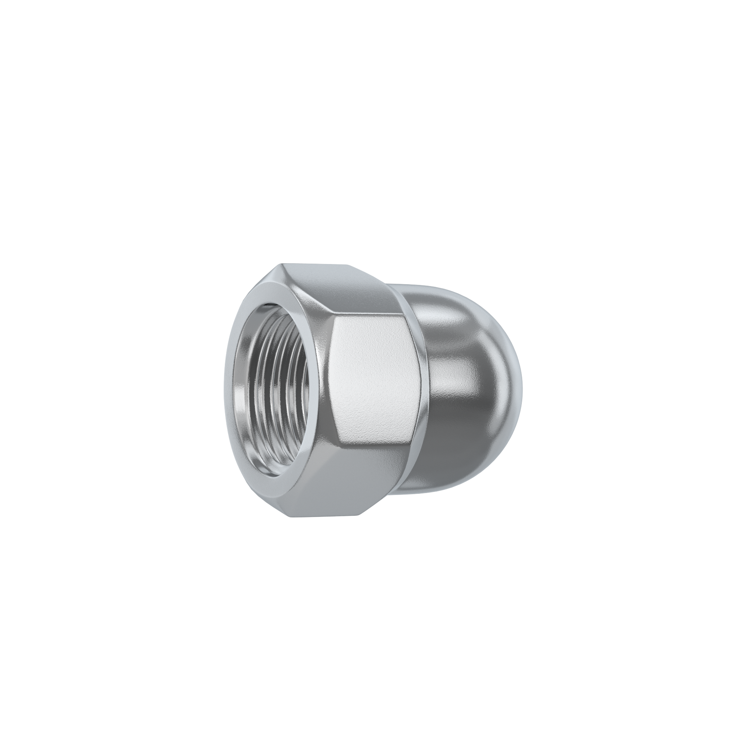 10 tuerca ciega de acero cincado Ø 6 mm