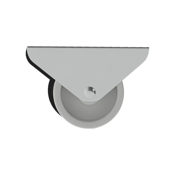 1 rueda fija con placa , ø 13 mm, peso max. 10 Kg 1 rueda fija con placa , ø 13 mm, peso max. 10 Kg