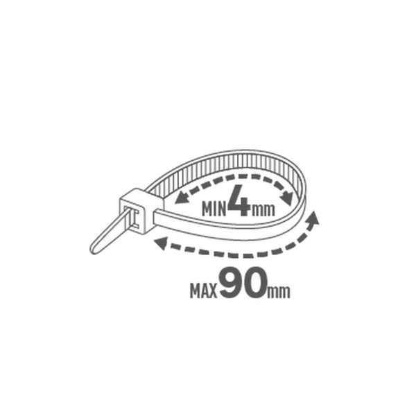 100 bridas negras LEXMAN de 7.5x350mm 100 bridas negras LEXMAN de 7.5x350mm