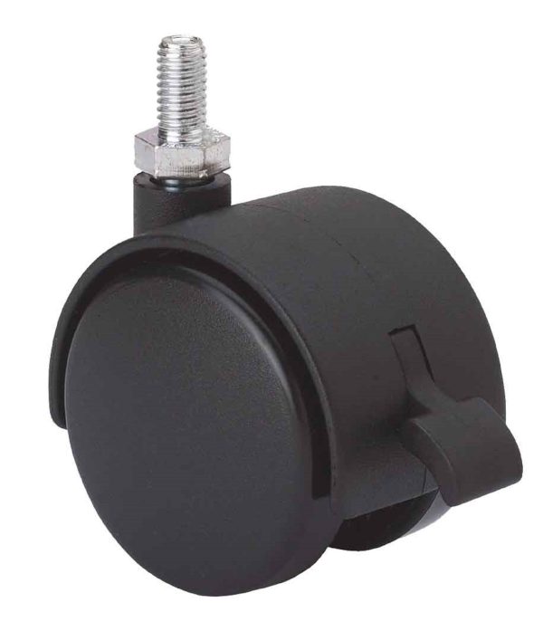 1 rueda giratoria sin freno con varilla roscada , ø 40 mm, peso max. 20 Kg 1 rueda giratoria sin freno con varilla roscada , ø 40 mm, peso max. 20 Kg