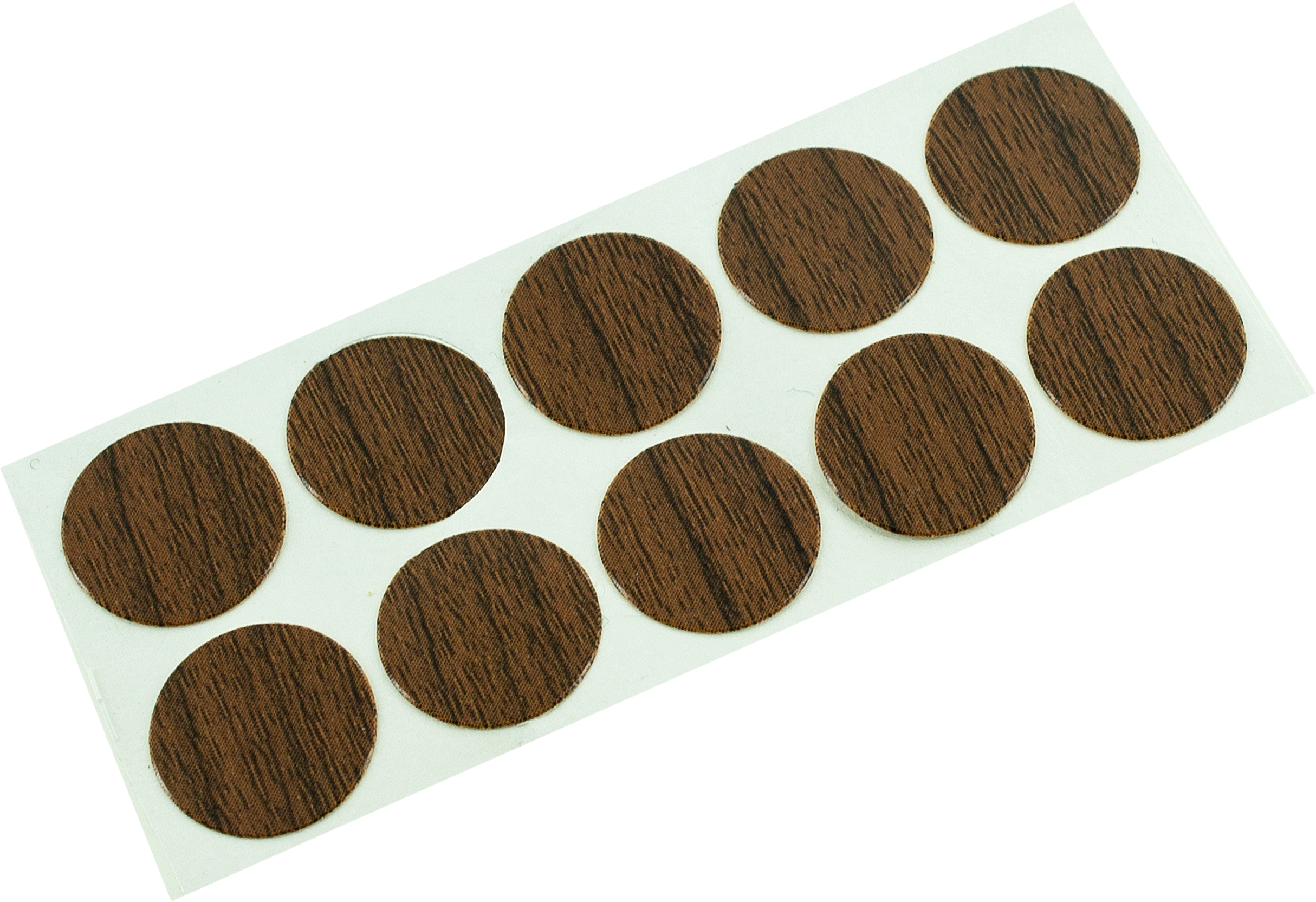 100 embellecedor para tornillos adhesivo en color marrón Ø 13 mm