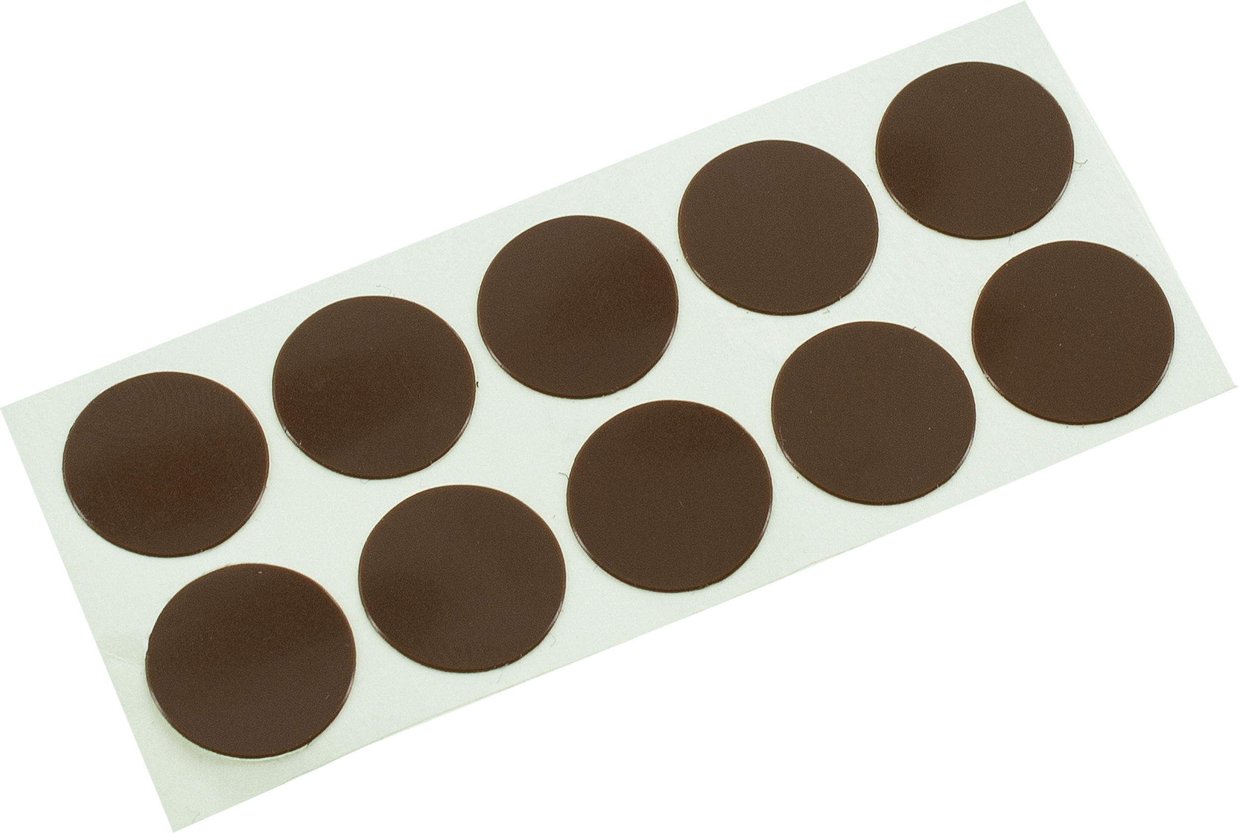 100 embellecedor para tornillos adhesivo en color wengue Ø 13 mm