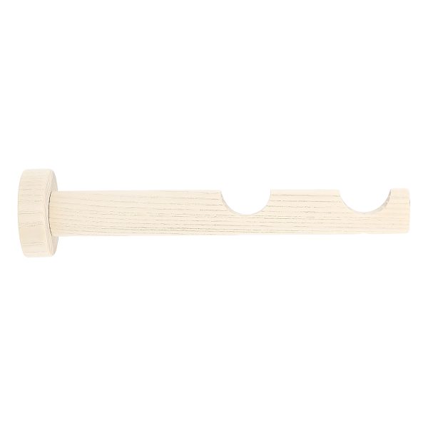 1 Soporte a pared para 2 barras diámetro 28 mm Bohème MOBOIS madera blanqueado fijo 13-22 cm 1 Soporte a pared para 2 barras diámetro 28 mm Bohème MOBOIS madera blanqueado fijo 13-22 cm