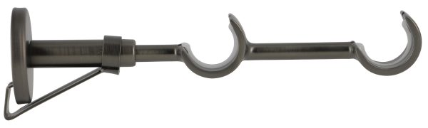 1 Soporte a pared para 2 barras diámetro 28 mm Design MOBOIS acero gris Gun metal extensible 11.5-25 cm 1 Soporte a pared para 2 barras diámetro 28 mm Design MOBOIS acero gris Gun metal extensible 11.5-25 cm