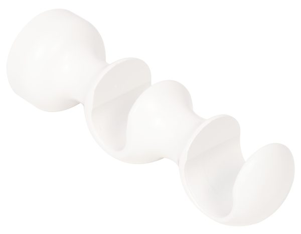 1 Soporte a pared para 2 barras diámetro 28 mm Essential INSPIRE Madera blanco pintado fijo 20 cm 1 Soporte a pared para 2 barras diámetro 28 mm Essential INSPIRE Madera blanco pintado fijo 20 cm
