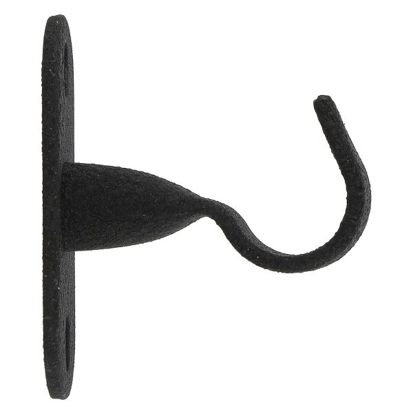 1 Soporte a pared para barra diámetro 20 mm Country charm MOBOIS acero black frost forja fijo 45 cm 1 Soporte a pared para barra diámetro 20 mm Country charm MOBOIS acero black frost forja fijo 45 cm