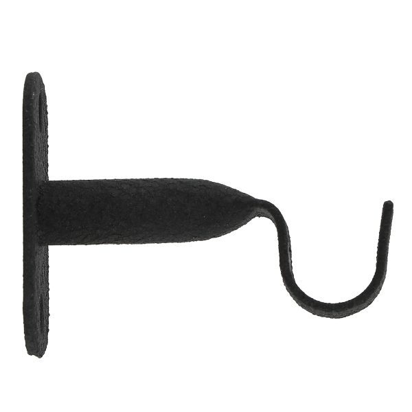 1 Soporte a pared para barra diámetro 20 mm Country charm MOBOIS acero BLACK FROST forja fijo 75 cm 1 Soporte a pared para barra diámetro 20 mm Country charm MOBOIS acero BLACK FROST forja fijo 75 cm
