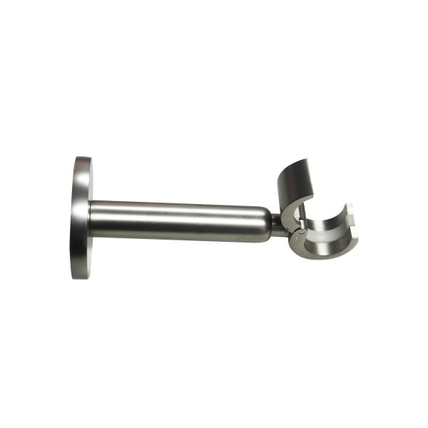 1 Soporte a pared para barra diámetro 28 mm Design INSPIRE Aluminio cromo mate niquelado extensible 11.5-16 cm 1 Soporte a pared para barra diámetro 28 mm Design INSPIRE Aluminio cromo mate niquelado extensible 11.5-16 cm
