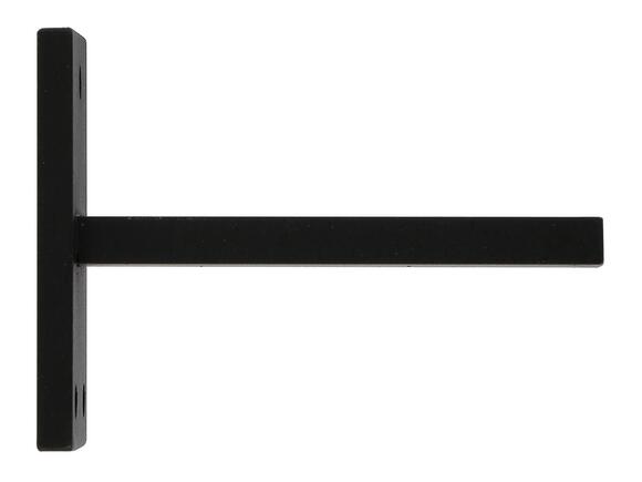 1 Soporte a pared para barra diámetro 28 mm Industrial MOBOIS acero negro mate fijo 8 cm 1 Soporte a pared para barra diámetro 28 mm Industrial MOBOIS acero negro mate fijo 8 cm