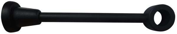 1 Soporte a pared para barra diámetro 28 mm madera negro mate recortable 30 cm 1 Soporte a pared para barra diámetro 28 mm madera negro mate recortable 30 cm