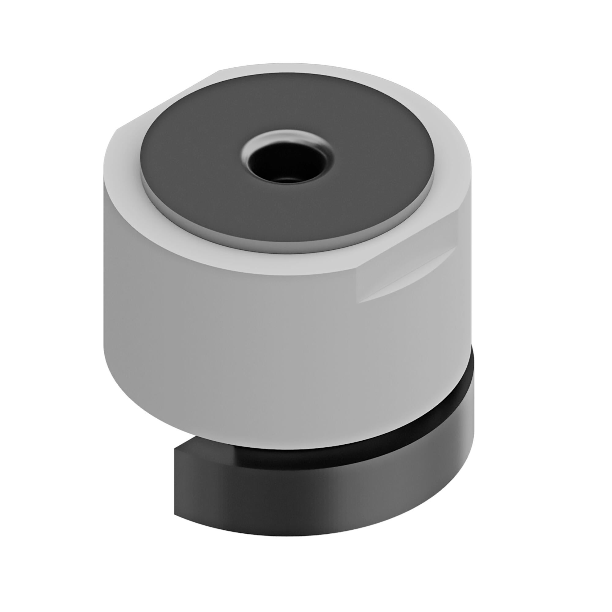 1 Soporte a techo y a pared 7 mm Design MURTRA acero negro pintado fijo 2.5 cm