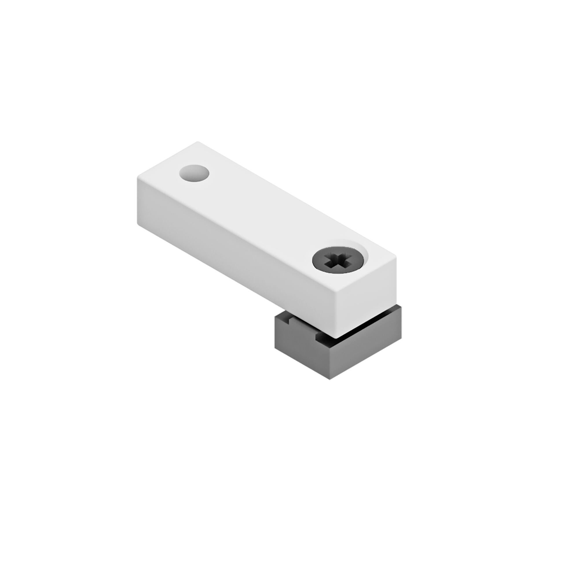 1 Soporte a techo y a pared 7 mm Design MURTRA acero gris / plata pintado fijo 4.2 cm
