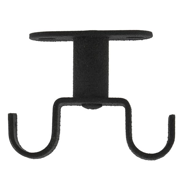 1 Soporte a techo para 2 barras diámetro 20 mm Country charm MOBOIS acero BLACK FROST forja fijo 60 cm 1 Soporte a techo para 2 barras diámetro 20 mm Country charm MOBOIS acero BLACK FROST forja fijo 60 cm