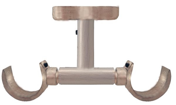 1 Soporte a techo para 2 barras diámetro 20 mm Design hierro marfil oro patinado fijo 7.2 cm 1 Soporte a techo para 2 barras diámetro 20 mm Design hierro marfil oro patinado fijo 7.2 cm