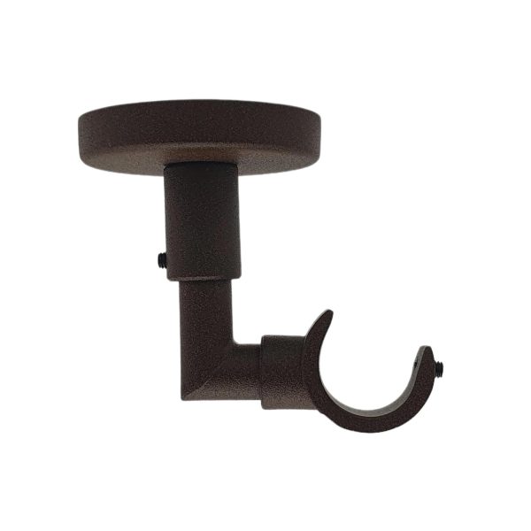 1 Soporte a techo para barra diámetro 20 mm Design hierro óxido oxidado fijo 7.5 cm 1 Soporte a techo para barra diámetro 20 mm Design hierro óxido oxidado fijo 7.5 cm