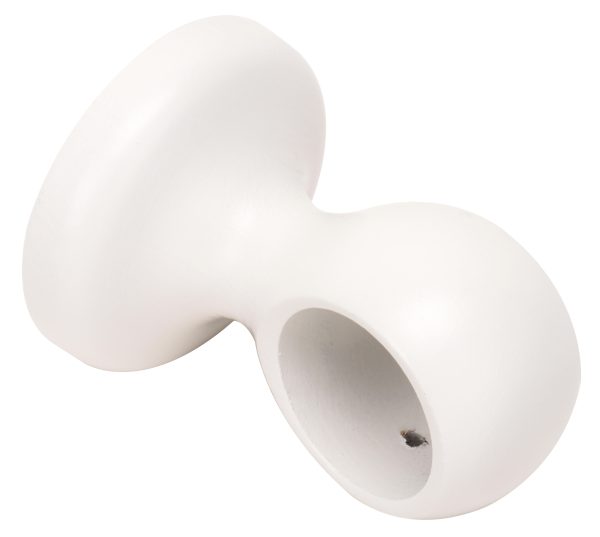 1 Soporte a techo para barra diámetro 20 mm Design madera Laque Blanc fijo 4.2 cm 1 Soporte a techo para barra diámetro 20 mm Design madera Laque Blanc fijo 4.2 cm