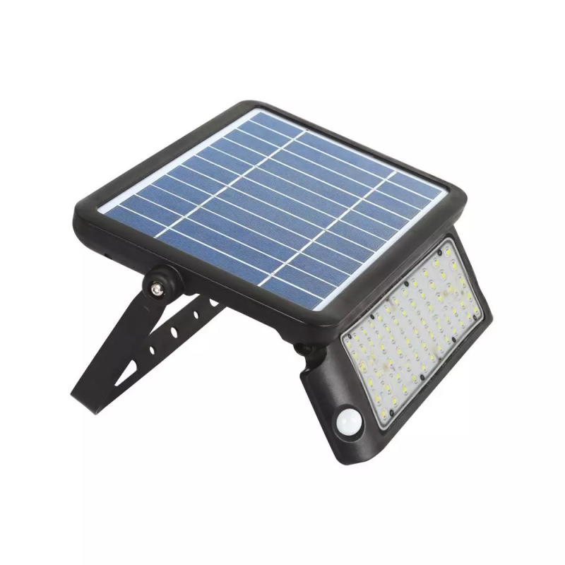 10W 110LM/W 60LED Aplique LED Solar a Bateràa con Base Inclinable Sensor de Movimiento y Crepuscular 4000K IP44