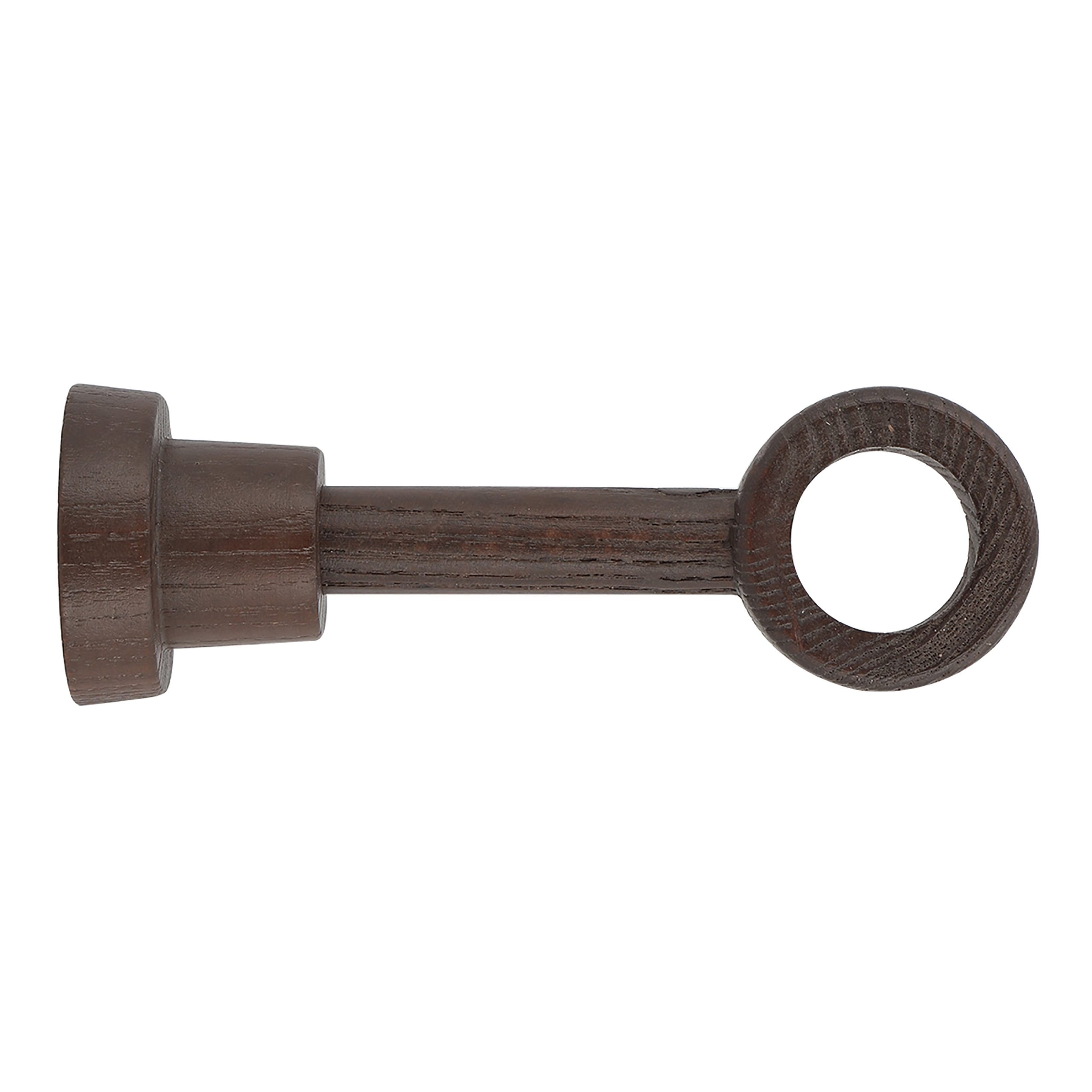 1 Soporte a techo para barra diámetro 28 mm Bohème madera fresno nogal recortable 8.5-13 cm