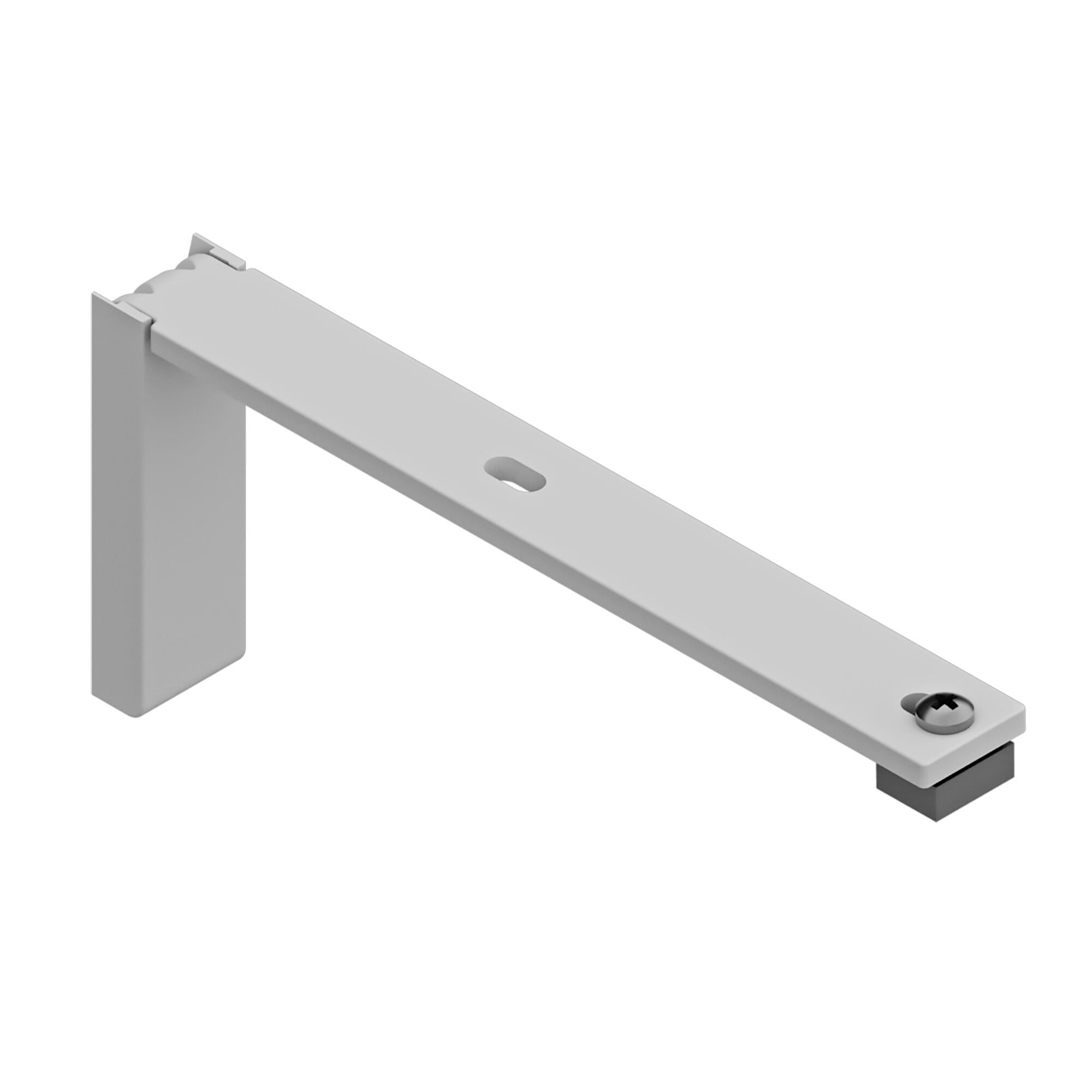 1 Soporte a techo y a pared 7 mm Design MURTRA acero blanco pintado extensible 16 cm