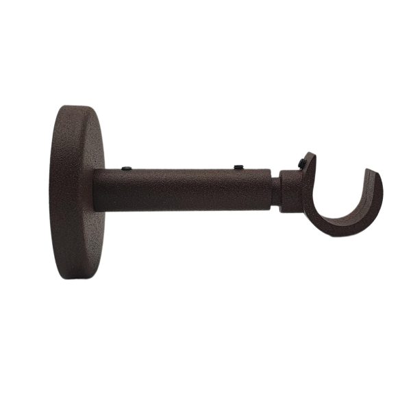1 Soporte extensible pared para barra diámetro 20 mm Design hierro óxido oxidado extensible 10.5-13.5 cm 1 Soporte extensible pared para barra diámetro 20 mm Design hierro óxido oxidado extensible 10.5-13.5 cm