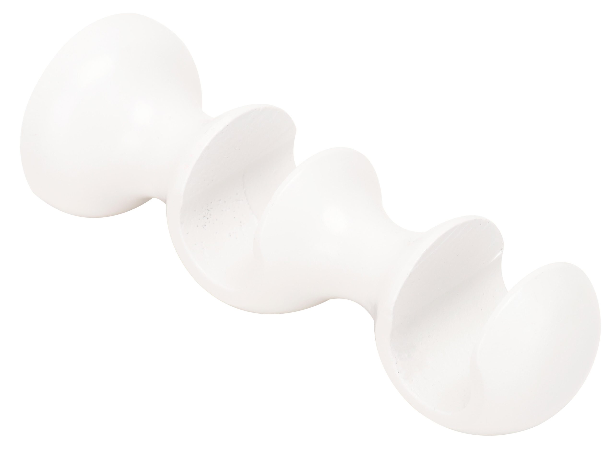 1 Soporte pared para 2 barras Essential INSPIRE madera Laque Blanc pintado