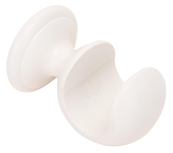 1 Soporte pared para barra diámetro 20 mm Design madera Laque Blanc fijo 5.2 cm 1 Soporte pared para barra diámetro 20 mm Design madera Laque Blanc fijo 5.2 cm