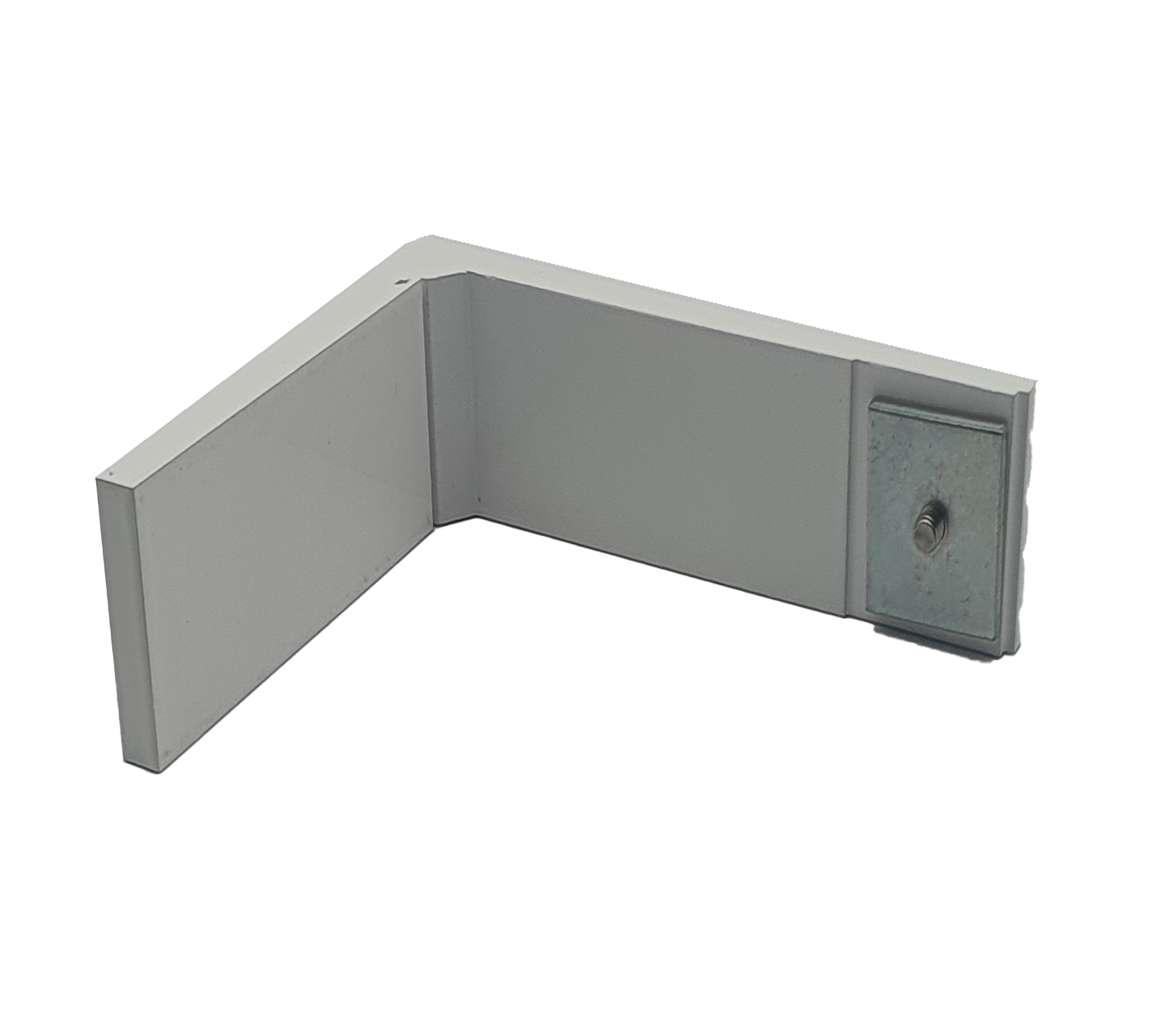 1 Escuadra pared aluminio blanco fijo 8 cm