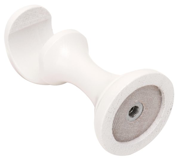1 Soporte techo pared para barra diámetro 28 mm Design madera Laque Blanc fijo 8 cm 1 Soporte techo pared para barra diámetro 28 mm Design madera Laque Blanc fijo 8 cm