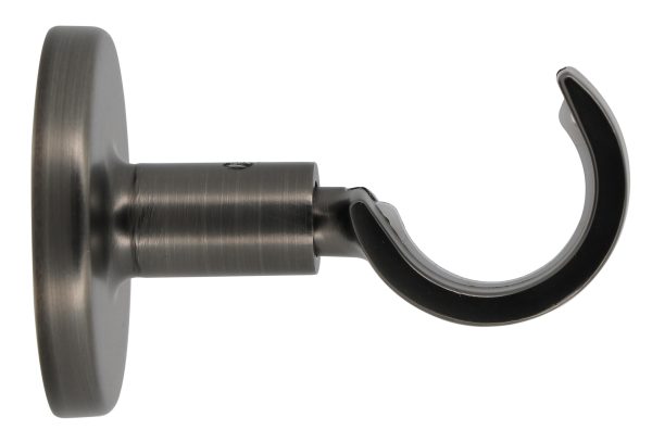 1 Soporte techo pared para barra diámetro 28 mm Design MOBOIS acero gris Gun metal fijo 6 cm 1 Soporte techo pared para barra diámetro 28 mm Design MOBOIS acero gris Gun metal fijo 6 cm