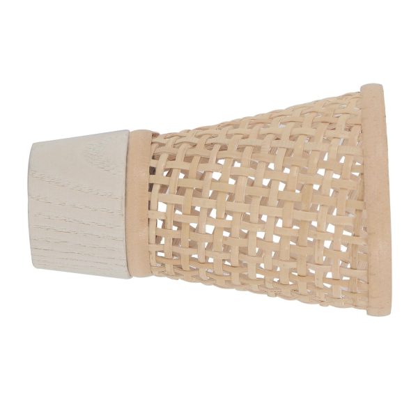 1 Terminal para barra de cortina Acampanado Bohème MOBOIS madera beige blanqueado para barra diámetro 28 mm 1 Terminal para barra de cortina Acampanado Bohème MOBOIS madera beige blanqueado para barra diámetro 28 mm