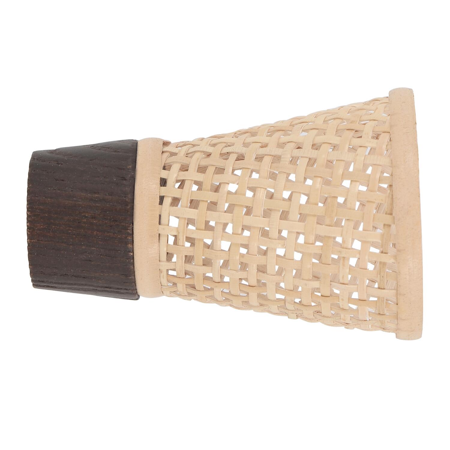 1 Terminal para barra de cortina Acampanado Bohème MOBOIS madera para barra diámetro 28 mm