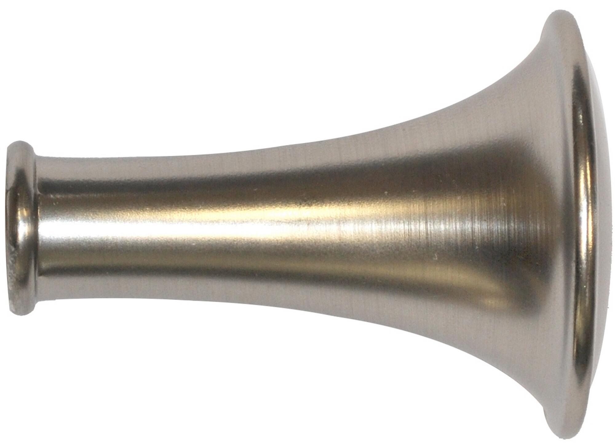 1 Terminal para barra de cortina Copa Industrial MOBOIS aluminio cromo mate para barra diámetro 28 mm