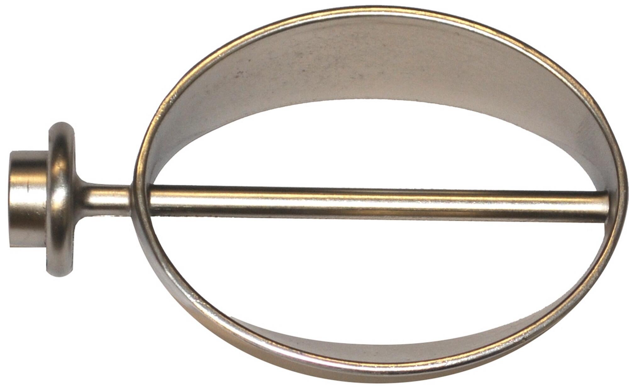 1 Terminal para barra de cortina Elipse Industrial MOBOIS aluminio cromo mate para barra diámetro 28 mm
