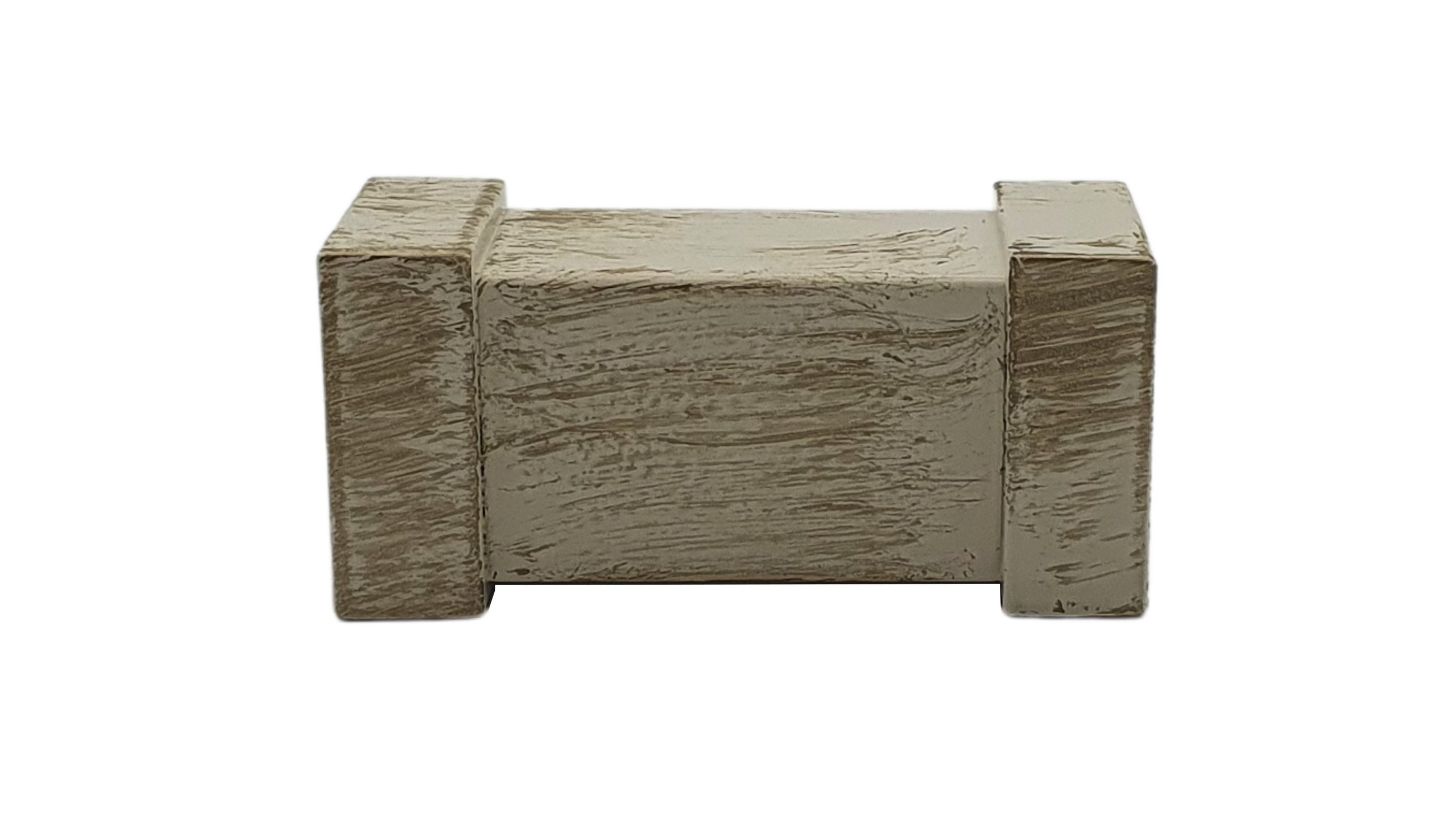 1 Terminal para barra de cortina Filo Industrial INSPIRE hierro marfil oro para barra diámetro 20 mm