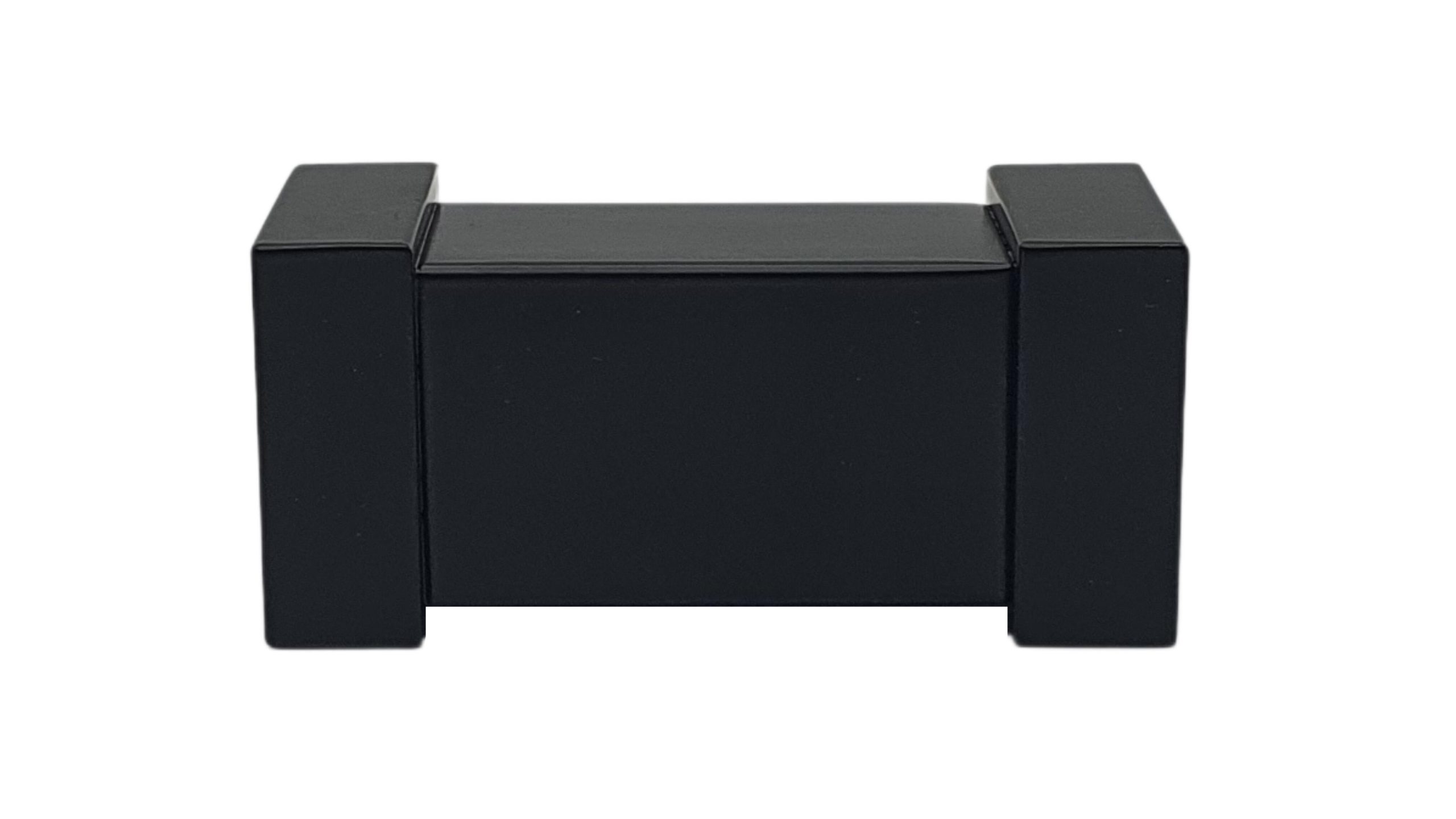 1 Terminal para barra de cortina Filo Industrial INSPIRE hierro negro mate para barra diámetro 28 mm