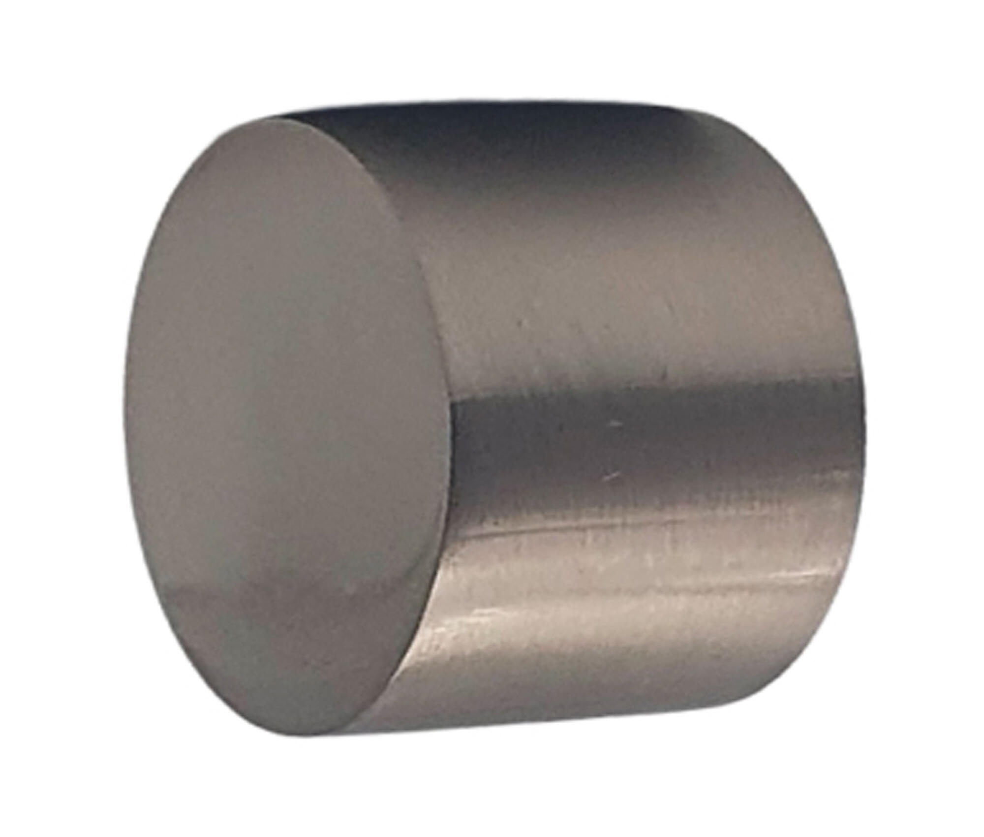 1 Terminal para barra de cortina Tapón Industrial hierro cromo mate para barra diámetro 28 mm