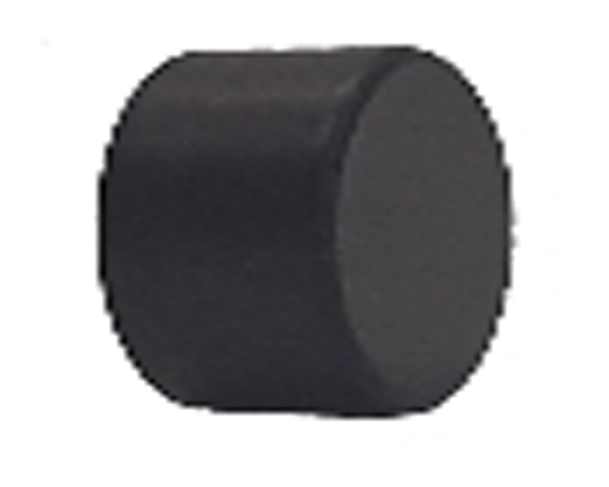 1 Terminal para barra de cortina Tapón Industrial hierro negro mate para barra diámetro 28 mm