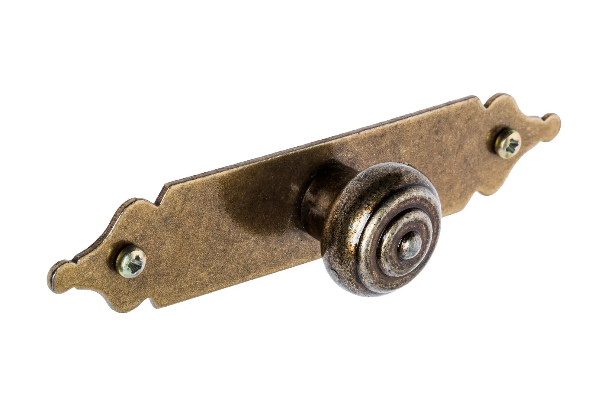 1 Tirador de mueble IMEX EL ZORRO de latónde latón 12x2.3 mm