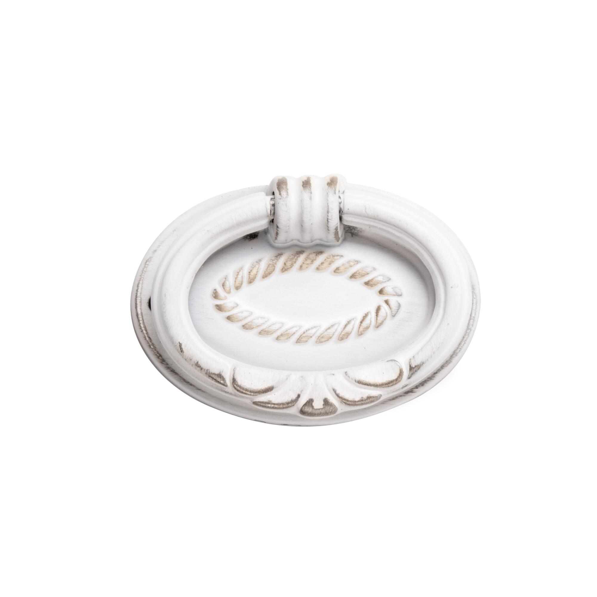 1 Tirador de mueble NESU blanco distancia entre tornillos 47 mm