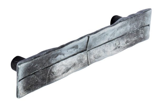 1 Tirador de mueble NESU gris / plata distancia entre tornillos 96 mm